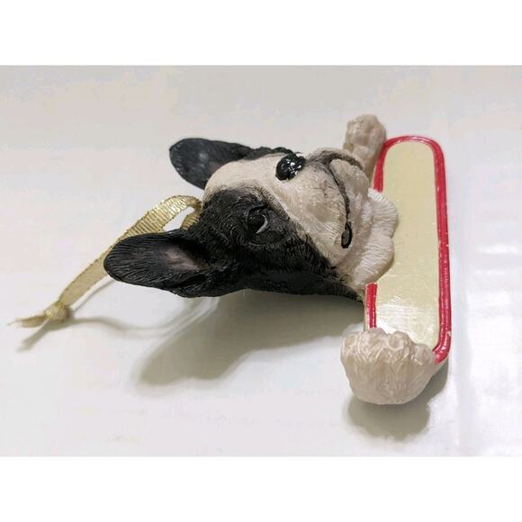 3D Boston Terrier Dog Ornament Name Tag Christmas Tree Holiday New Personalize - Picture 2 of 5